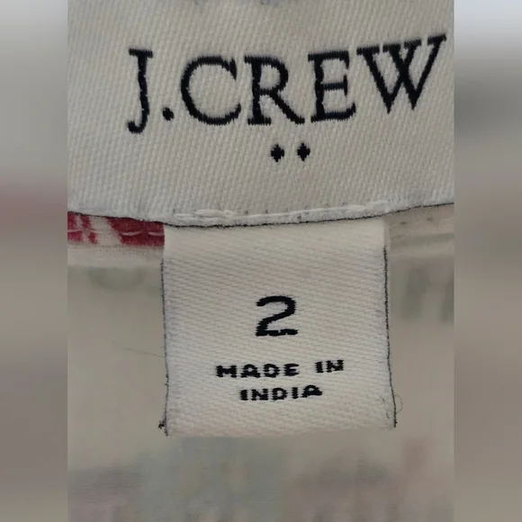 J. Crew Sleeveless Maxi Dress - White with Colorful Print - Picture 4 of 6